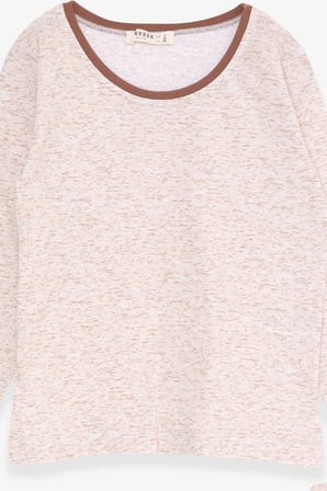 Breeze Kız Bebek Pijama Takımı Desenli 9 Ay-3 Yaş, Bej Melanj