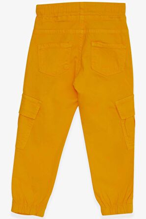 Breeze Erkek Çocuk Kot Pantolon Beli Lastikli Cepli 3-7 Yaş, Sarı
