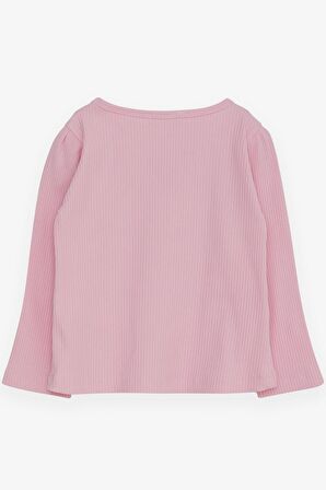 Breeze Kız Çocuk Uzun Kollu Bluz Güpürlü Fiyonklu 3-8 Yaş, Pembe