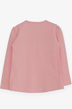 Breeze Kız Çocuk Uzun Kollu Tişört Güpürlü 1-4 Yaş, Pembe