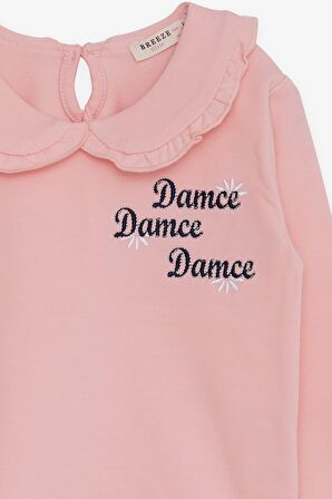 Breeze Kız Çocuk Sweatshirt Bebe Yaka 1.5-5 Yaş, Pembe