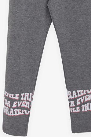 Breeze Kız Çocuk Taytlı Takım Yazı Çiçek Baskılı 8-12 Yaş, Gülkurusu