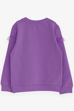 Breeze Kız Çocuk Sweatshirt Ayıcık Baskılı 1-4 Yaş, Lila