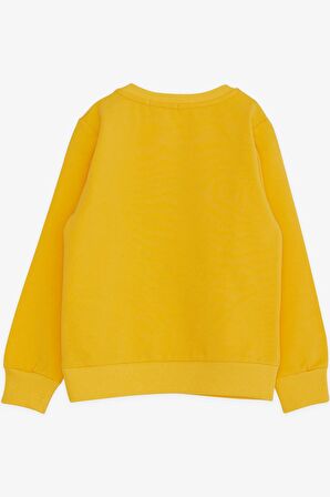 Breeze Erkek Çocuk Sweatshirt Yazı Baskılı 2-6 Yaş, Sarı