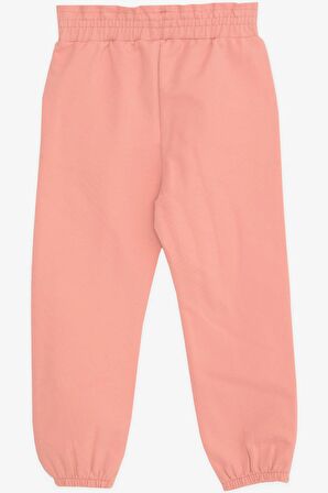 Breeze Kız Çocuk Eşofman Altı Beli Lastikli Cepli 1-4 Yaş, Somon