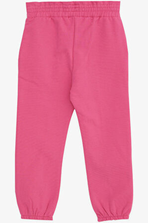 Breeze Kız Çocuk Eşofman Altı Beli Lastikli Cepli 1-4 Yaş, Fuşya