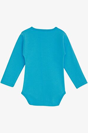 Breeze Erkek Bebek Çıtçıtlı Zıbın Arkadaş Temalı 9 Ay-3 Yaş, Mavi
