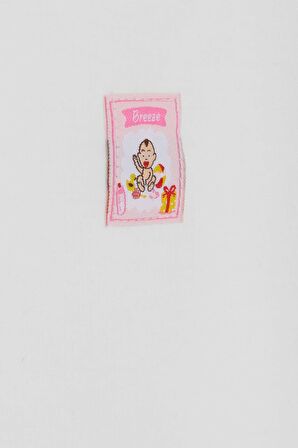 Breeze Kız Bebek Çıtçıtlı Zıbın Body Bebek Baskılı 9 Ay-3 Yaş, Ekru