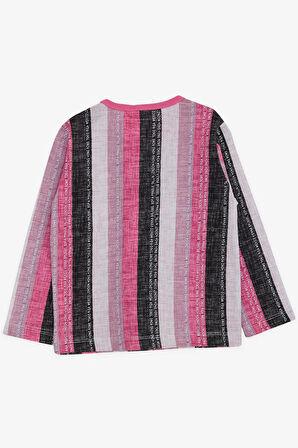 Breeze Kız Bebek Uzun Kollu Tişört Patlı Yazı Baskılı 9 Ay-3 Yaş, Karışık Renk