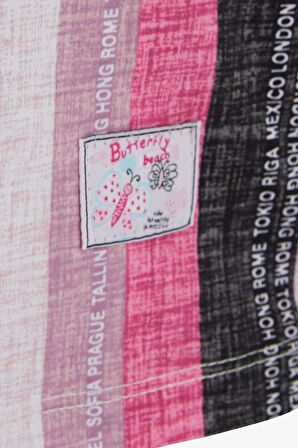 Breeze Kız Bebek Uzun Kollu Tişört Patlı Yazı Baskılı 9 Ay-3 Yaş, Karışık Renk