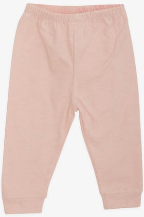 Breeze Kız Bebek Pijama Takımı Çiçek Desenli Tavşancık Baskılı 4 Ay-1 Yaş, Sarı