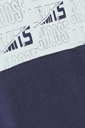 Breeze Erkek Çocuk Tişört Yazı Baskılı Armalı 9-16 Yaş, Açık Mavi