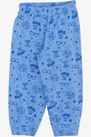 BREEZE GİRLS & BOYS Erkek Bebek Pijama Takımı Havalı Çocuk Desenli 9 Ay-3 Yaş, Mavi