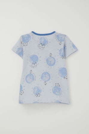 Breeze Girls & Boys Erkek Bebek Pijama Takımı Sevimli Hayvanlar Alemi Dostluk Temalı 9 Ay-3 Yaş, Açık Mavi