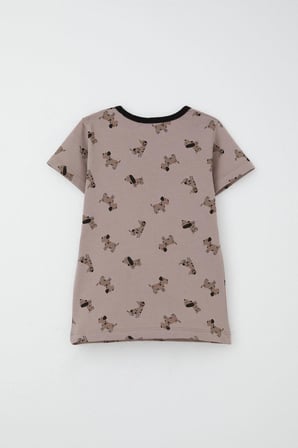 Breeze Erkek Bebek Pijama Takımı Sevimli Köpekcik Desenli 9 Ay-3 Yaş, Kahverengi