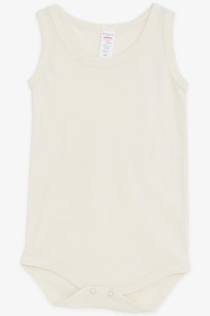 Breeze Erkek Bebek Çıtçıtlı Zıbın Body 9 Ay-3 Yaş, Krem