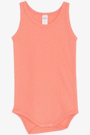 Breeze Erkek Bebek Çıtçıtlı Atlet Zıbın Body Jakarlı 9 Ay-3 Yaş, Mercan
