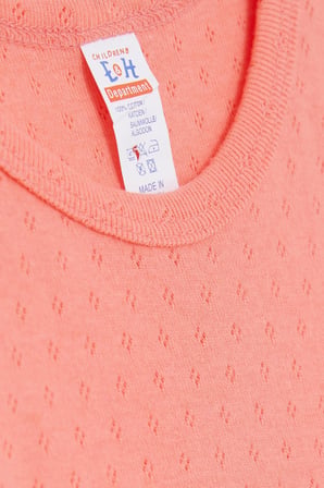 Breeze Erkek Bebek Çıtçıtlı Atlet Zıbın Body Jakarlı 9 Ay-3 Yaş, Mercan