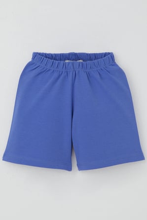 Breeze Kız Bebek Şortlu Pijama Takımı Taç Desenli 9 Ay-3 Yaş, Lacivert
