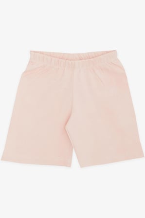 Breeze Kız Bebek Şortlu Pijama Takımı Kedicik Desenli 9 Ay-3 Yaş, Beyaz
