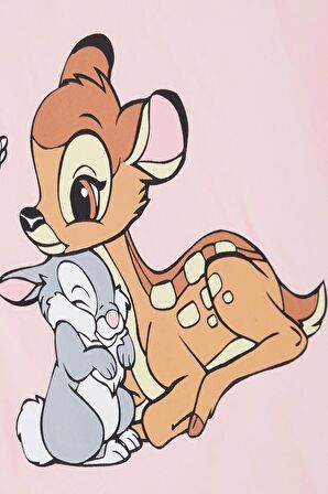 BREEZE Kız Çocuk Crop Tişört Dostluk Temalı 10-16 Yaş, Somon