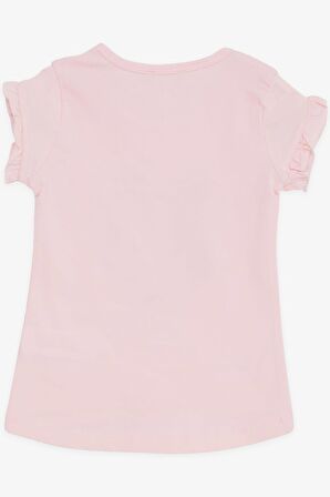 BREEZE Kız Çocuk Tişört Havalı Kız Baskılı 2-6 Yaş, Pembe