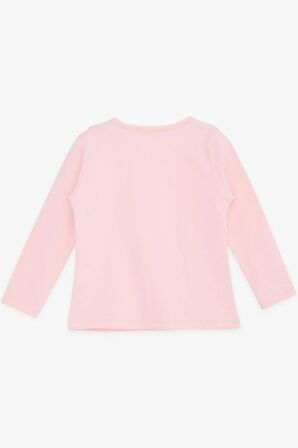BREEZE Kız Çocuk Uzun Kollu Tişört Mutluluk Temalı Kız Baskılı 1-4 Yaş, Pembe