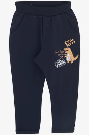 Breeze Girls & Boys Erkek Bebek Eşofman Takımı Neşeli Hayvancıklar Desenli 9 Ay-3 Yaş, Gri Melanj