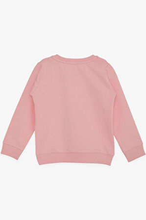 Breeze Kız Çocuk Sweatshirt Sevimli Ceylan Baskılı 1.5-5 Yaş, Pembe