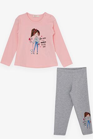 BREEZE Kız ÇocukTaytlı Takım Dostluk Temalı Kız Temalı 1.5-5 Yaş, Pembe