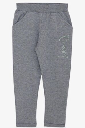 BREEZE Kız Çocuk Eşofman Takımı Pullu Nakışlı Yazı Baskılı 3-6 Yaş, Mint Yeşili