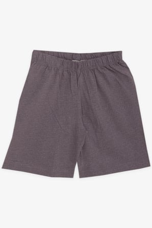 Breeze Girls & Boys Erkek Bebek Şortlu Pijama Takımı Gülenyüz Meşe Palamutu Desenli 9 Ay-3 Yaş, Vizon