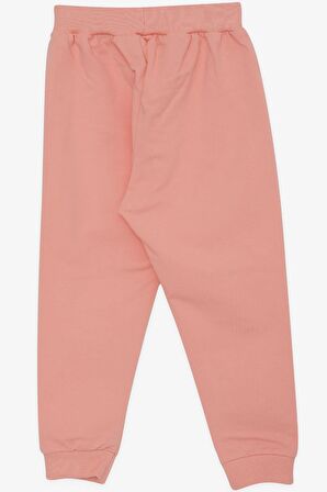 BREEZE Kız Çocuk Eşofman Altı Tavşancık Nakışlı 1-4 Yaş, Somon