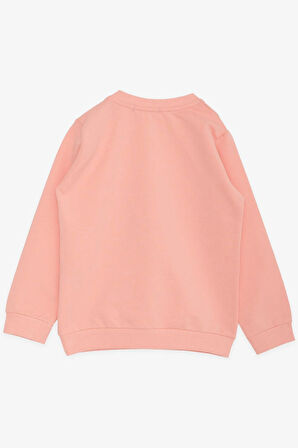 Breeze Kız Çocuk Sweatshirt Tavşancık Baskılı 1.5-5 Yaş, Somon