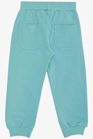 BREEZE GİRLS & BOYS Erkek Çocuk Eşofman Altı Cepli 3-8 Yaş, Su Yeşili