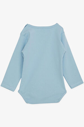 Breeze Erkek Bebek Çıtçıtlı Body Basic 9 Ay-3 Yaş, Mavi