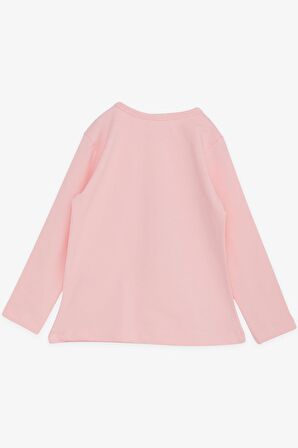 BREEZE Kız Çocuk Uzun Kollu Tişört Dostluk Temalı Kız Baskılı 1-4 Yaş, Pembe