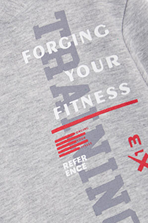 Breeze Girls & Boys Erkek Çocuk Sweatshirt Kapüşonlu Kanguru Cepli 9-14 Yaş, Gri Melanj