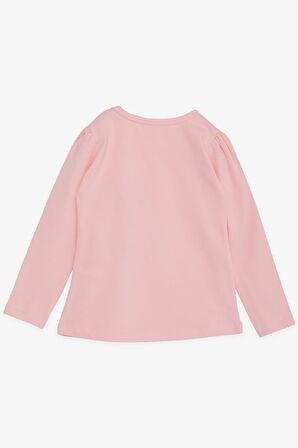 Breeze Kız Çocuk Uzun Kollu Tişört Dostluk Temalı Dansçı Kız Baskılı 2-6 Yaş, Pembe