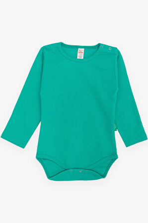 Breeze Erkek Bebek Çıtçıtlı Zıbın Body Basic 9 Ay-3 Yaş, Yeşil