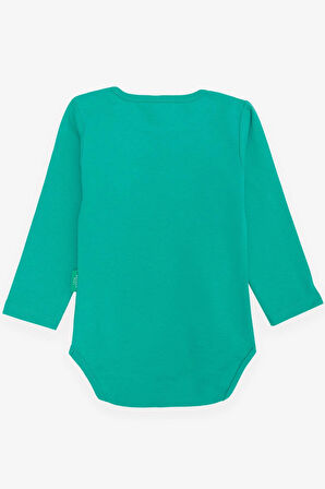 Breeze Erkek Bebek Çıtçıtlı Zıbın Body Basic 9 Ay-3 Yaş, Yeşil