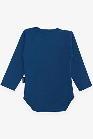 Breeze Erkek Bebek Çıtçıtlı Zıbın Body Basic 9 Ay-3 Yaş, Lacivert