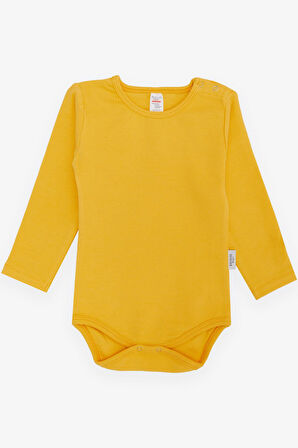 Breeze Erkek Bebek Çıtçıtlı Zıbın Body Basic 9 Ay-3 Yaş, Sarı