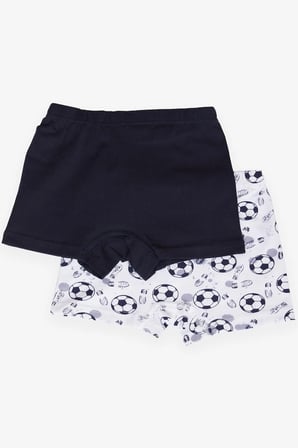 Katamino Erkek Çocuk 2 Li Boxer Futbol Temalı 1-12 Yaş, Karışık Renk