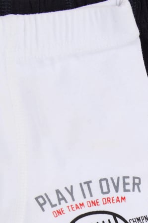 Katamino Erkek Çocuk Boxer 2 Li Slogan Temalı Yazı Baskılı 1-10 Yaş, Karışık Renk