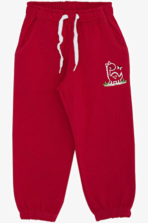 Breeze Kız Çocuk Alt Sevimli Dinozor & Kelebek Nakış Baskılı 1-4 Yaş, Fuşya