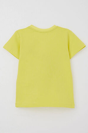 Breeze Erkek Çocuk Tişört Sevimli Timsahcık Baskılı 3-8 Yaş, Sarı