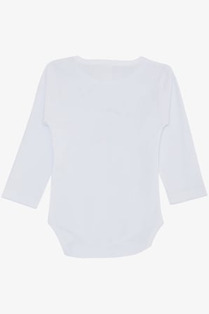 Breeze Kız Bebek Çıtçıtlı Zıbın Body Sevimli Bebek Kedicik Baskılı 9 Ay-3 Yaş, Beyaz