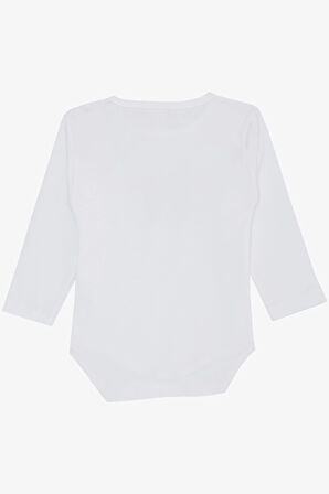Breeze Kız Bebek Çıtçıtlı Zıbın Body Dostluk Temalı Prenses Kedicikler Baskılı 9 Ay-3 Yaş, Beyaz