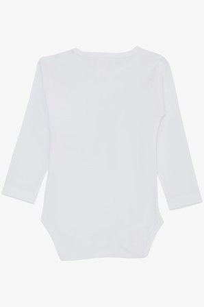 Breeze Kız Bebek Çıtçıtlı Zıbın Body Sevgi Temalı Kedicik Baskılı 9 Ay-3 Yaş, Beyaz